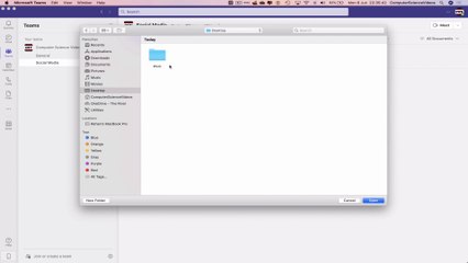 How to UPLOAD a Folder to Your Team on Microsoft Teams Using a Mac - Basic Tutorial | New