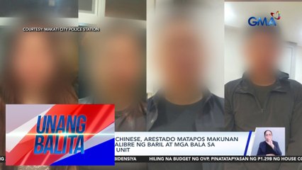 2 Vietnamese & 2 Chinese, arestado matapos makunan ng matataas na kalibre ng baril at mga bala sa ni-raid na condo unit | Unang Balita