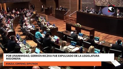 Por unanimidad, Germán Kiczka fue expulsado de la Legislatura misionera