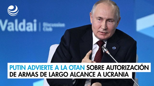 Putin advierte a la OTAN sobre autorización de armas de largo alcance a Ucrania