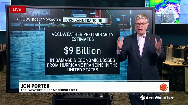 AccuWeather estimating $9 billion in total damage and economic losses from Francine
