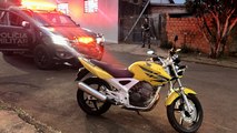 Moto é apreendida pela PM após abordagem da PM no Bairro Floresta