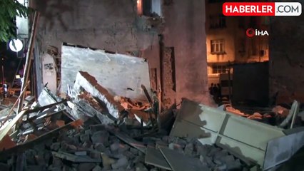 Fatih'te metruk bina çöktü: 1 yaralı