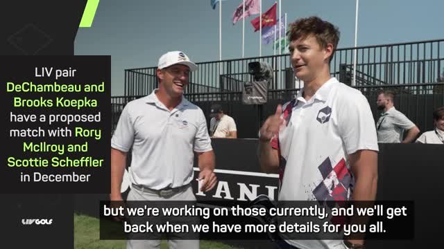 DeChambeau excited by proposed LIV v PGA 'showdown' event in December