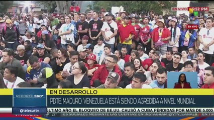 Pdte. Nicolás Maduro recibió movilización de la juventud en respaldo a su gobierno