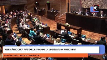 Germán Kiczka fue expulsado de la Legislatura misionera