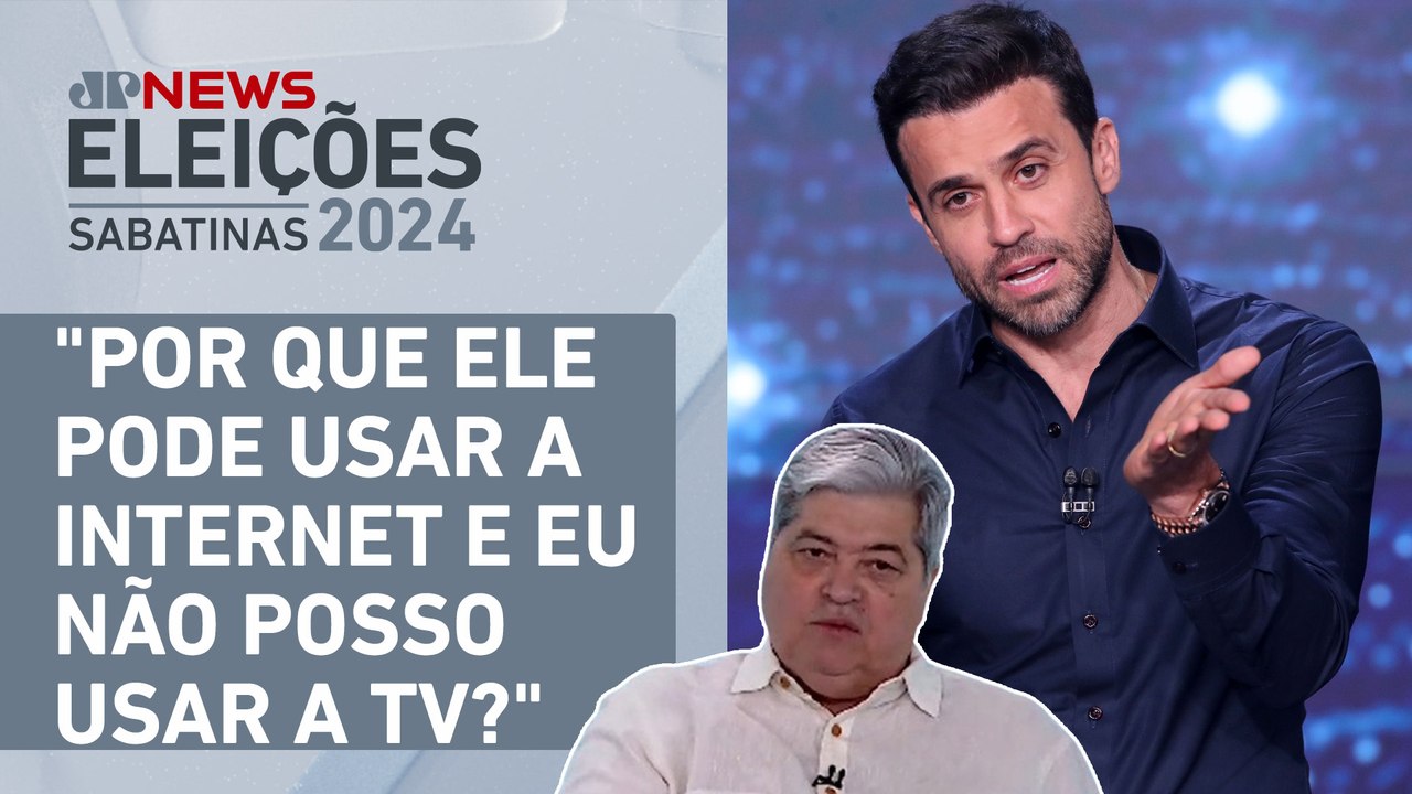 Datena critica Pablo Marçal : "Foi bandido virtual, roubava dinheiro" | SABATINA JP