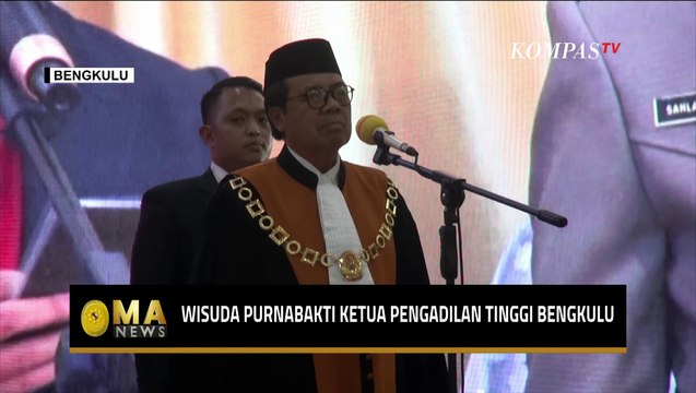 Dipimpin Langsung oleh Ketua MA RI, Ini Momen Wisuda Purnabakti Ketua Pengadilan Tinggi Bengkulu
