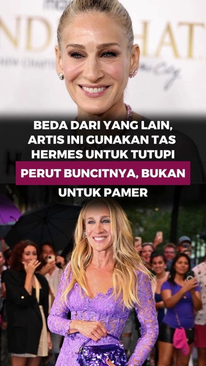 Beda dari yang lain, artis ini gunakan tas Hermes untuk tutupi perut buncitnya, bukan untuk pamer
