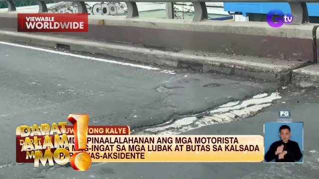MMDA, nagpaalala sa mga lubak at butas-butas na kalsada ngayong tag-ulan | Dapat Alam Mo!