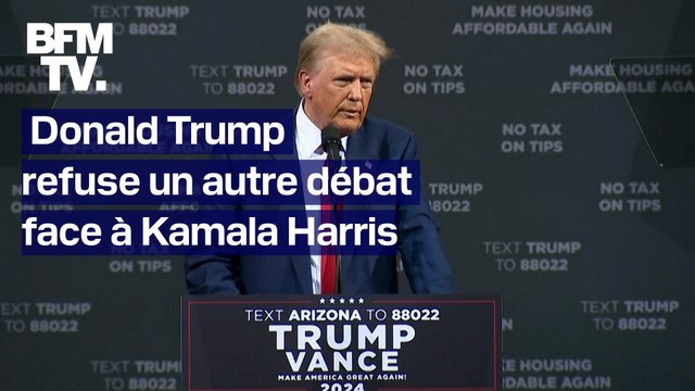 Présidentielle américaine: Donald Trump refuse un autre débat face à Kamala Harris