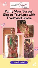 Party Wear Sarees Glam up Your Look With Traditional Charm