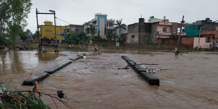 sawaimadhopur news देर शाम तक सात इंच बरसा पानी, दस घंटे तक अंधेरे में डूबा रहा शहर