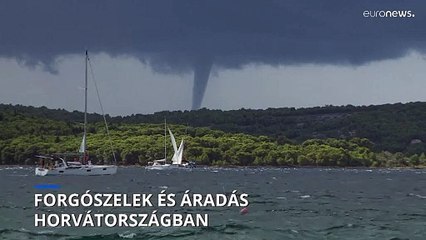 Forgószeleket hozott a Borisz ciklon Horvátországba - thumbnail