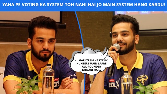 Elvish Yadav's Witty Answers At The Entertainers Cricket League Press Conference: Haryanvi Hunters!