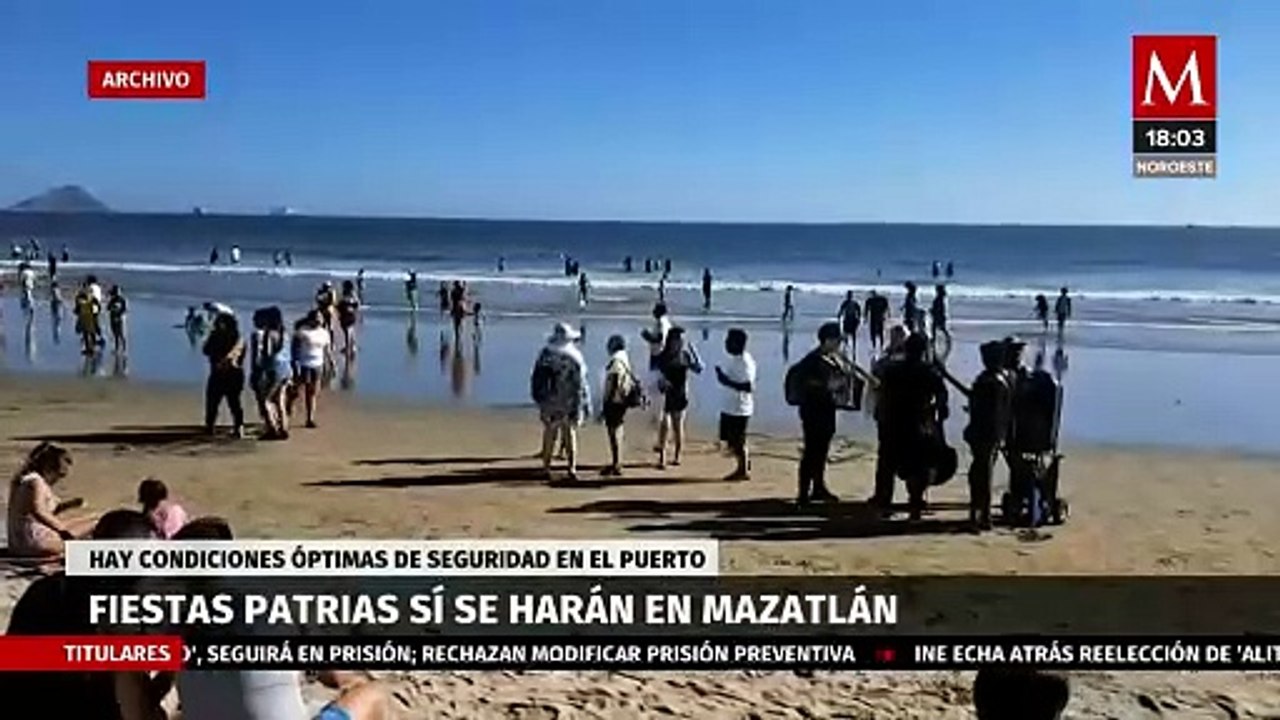 Pese a la violencia en Sinaloa, Mazatlán sí realizará festejos patrios