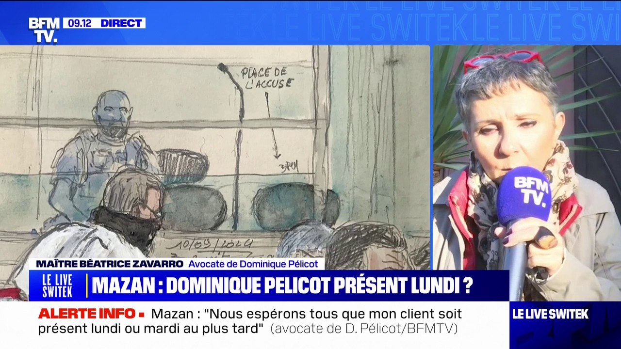 Viols de Mazan: "Je lui ai parlé mercredi matin (...) il était tordu de douleur", confie Me Béatrice Zavarro (avocate de Dominique Pélicot)