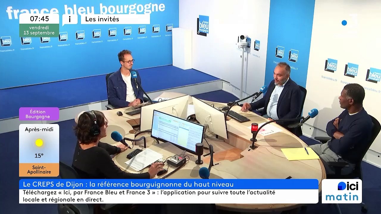 Jean-Marc Clavier le directeur du CREPS de Dijon et Bruno Lecki, directeur régional de la  performance