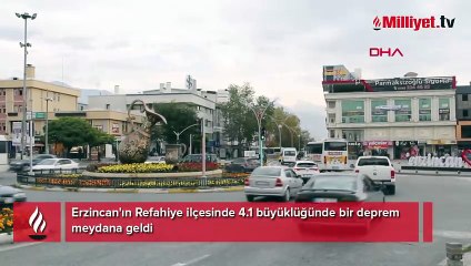 Erzincan'da 4.1 büyüklüğünde deprem