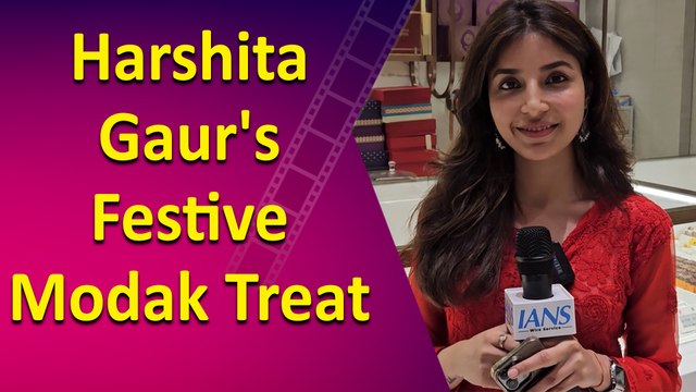 “Mirzapur Actress Harshita Gaur Celebrates the Festive Season with Her Favorite Modaks
