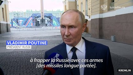 Poutine met en garde les Occidentaux sur les missiles longue portée pour l'Ukraine