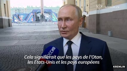 Guerre en Ukraine : Poutine met en garde l'occident