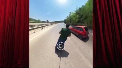 Tek Teker Üzerinde 70 Km