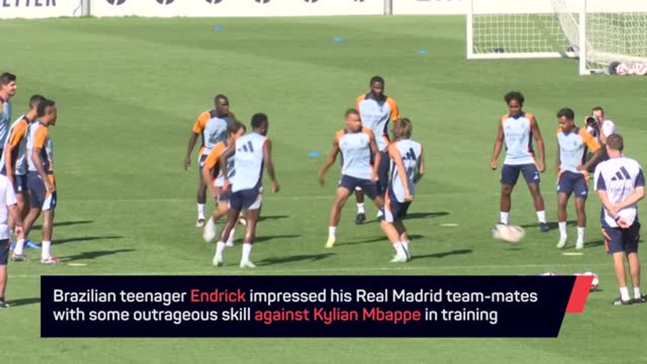 Endrick wows Madrid team-mates with outrageous...