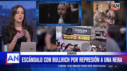 Escándalo con Bullrich: se difundió el video de la policía tirando gas lacrimógeno a una nena en el Congreso