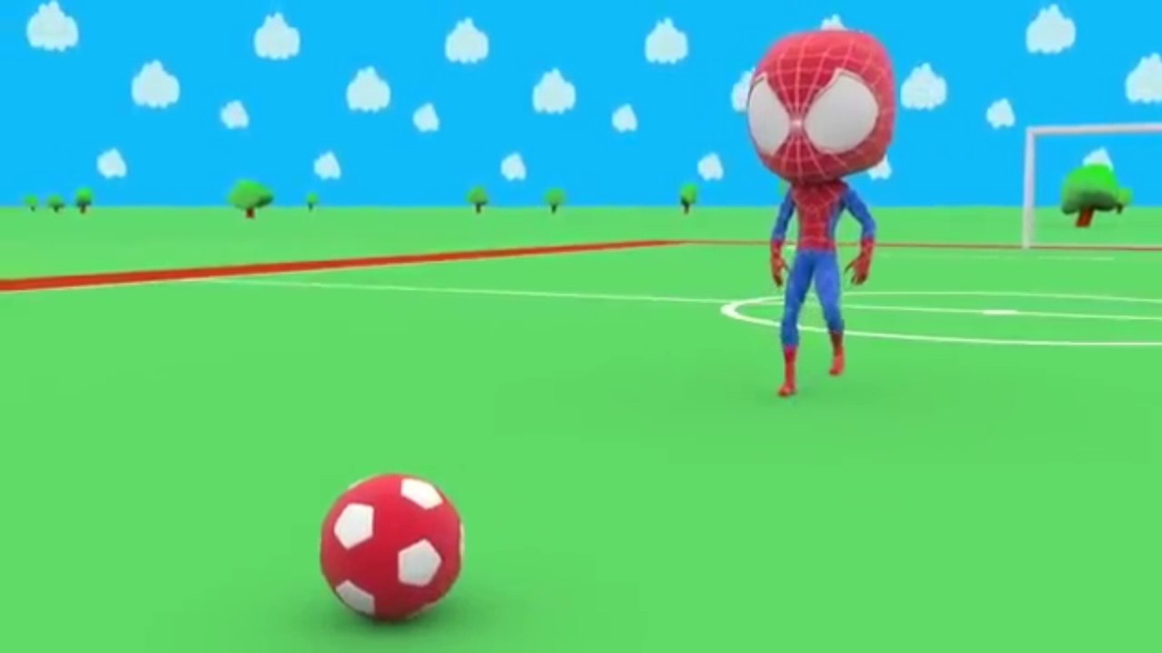 Thanos Avenger Learn Colors with Fifa World Cup Football 2018 Superheroes Spiderman . The Kids Channel