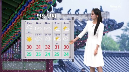 [날씨]추석 연휴 ‘무더위, 소나기와 비’