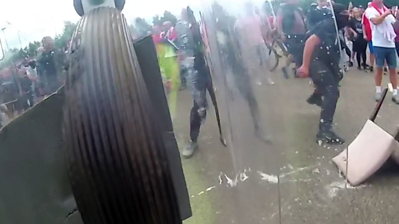 Two men who threw items towards police officers during the Rotherham riots have become the latest criminals to be jailed for their roles in the disorder.