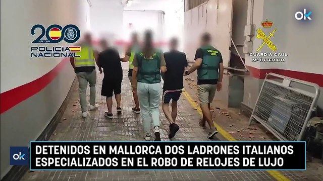 Detenidos en Mallorca dos ladrones italianos especializados en el robo de relojes de lujo