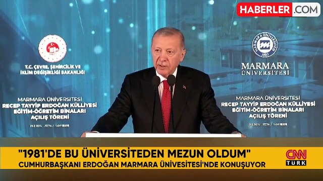 Cumhurbaşkanı Erdoğan, mezun olduğu üniversitede konuşuyor: 1981'de mezun oldum, gururluyum