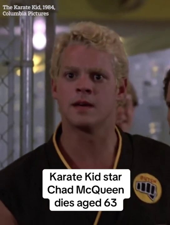 Chad is son of iconic actor Steve McQueen #chadmcqueen #karatekid #death