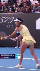Wind Blows ball back over net! 