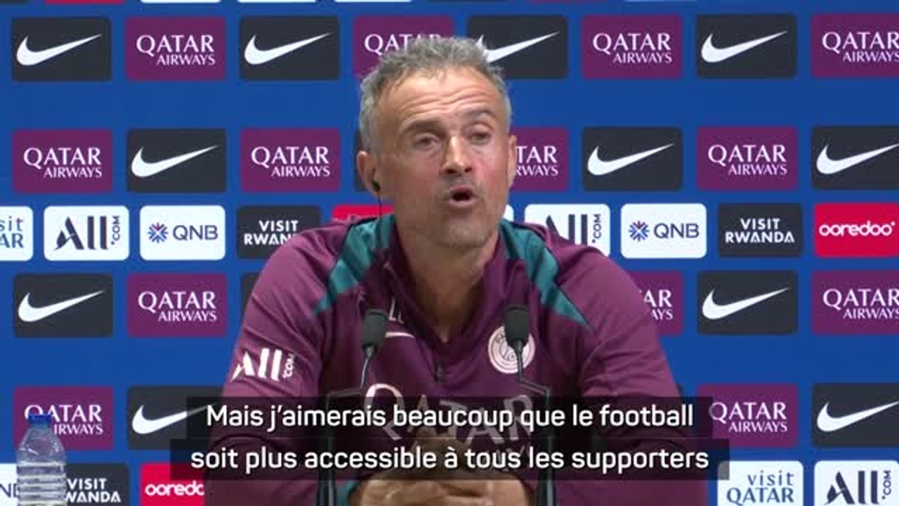 PSG - Sur DAZN, Luis Enrique veut un football plus accessible, et “à un prix plus abordable”