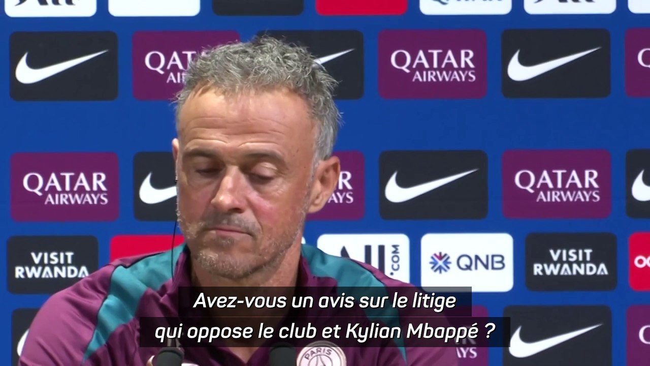 Luis Enrique n’a rien à dire sur le litige entre le club et Mbappé