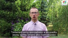 Wideo poradnik nt. "testamentu" dla mieszkańców Powiatu Pilskiego