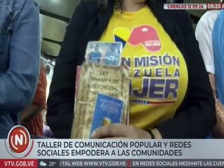 Caracas | Dictan taller de Comunicación Popular y Redes para el empoderamiento de las comunidades
