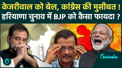 Arvind Kejriwal को Bail मिलने से हरियाणा चुनाव में कांग्रेस को हो सकता है नुकसान ? | वनइंडिया हिंदी