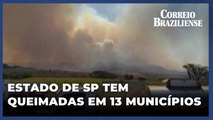 Estado de SP tem queimadas em 13 municípios