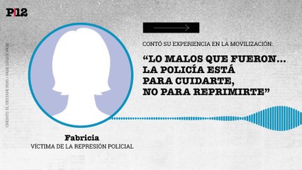 La nena gaseada por la policía contó su experiencia: "La policía está para cuidarte, no para reprimirte"