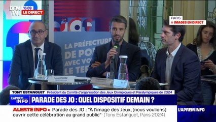 Parade olympique: "Le concept c'est de mettre à l'honneur l'ensemble de ces athlètes", détaille Tony Estanguet