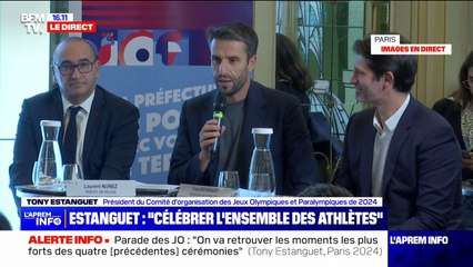 "Demain, c'est la dernière": Tony Estanguet évoque le dernier tour de piste de Paris 2024 avec la parade olympique