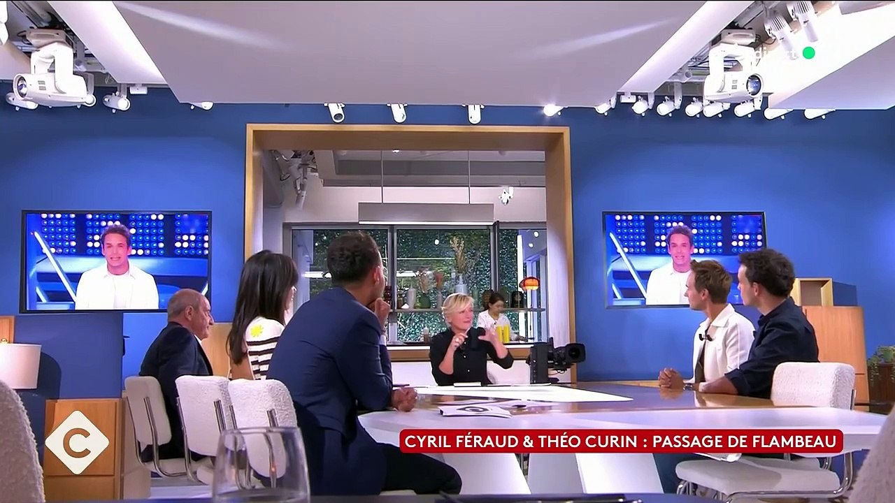 Cyril Féraud et Théo Curin invités de "C à vous" sur France 5