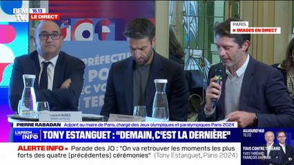 Parade des athlètes: "Un bonheur qui va durer encore toute la journée de demain", assure Pierre Rabadan, adjoint au maire chargé de Paris 2024