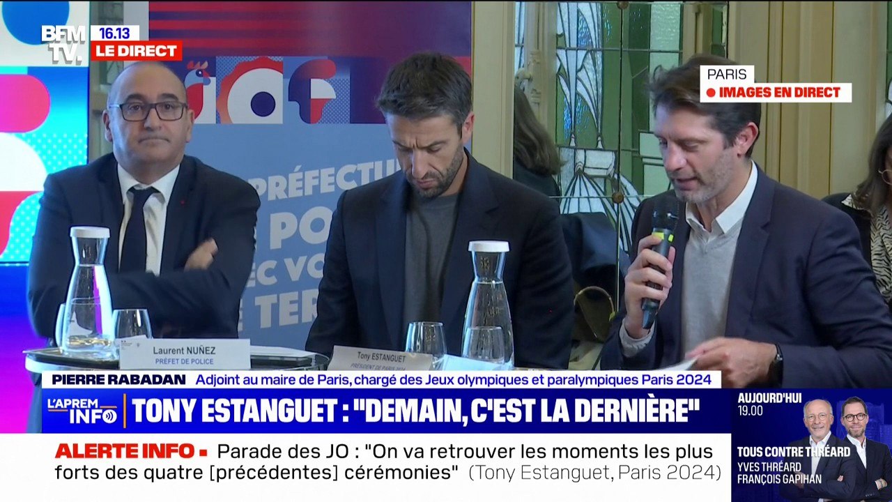 Parade des athlètes: "Un bonheur qui va durer encore toute la journée de demain", assure Pierre Rabadan, adjoint au maire chargé de Paris 2024