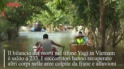 Vietnam, sale a 233 il bilancio dei morti del tifone Yagi