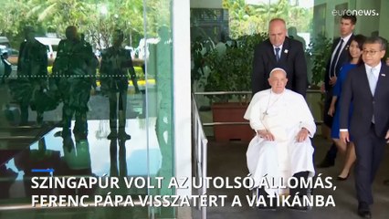 Véget ért Ferenc pápa eddigi leghosszabb körútja, visszatért a Vatikánba